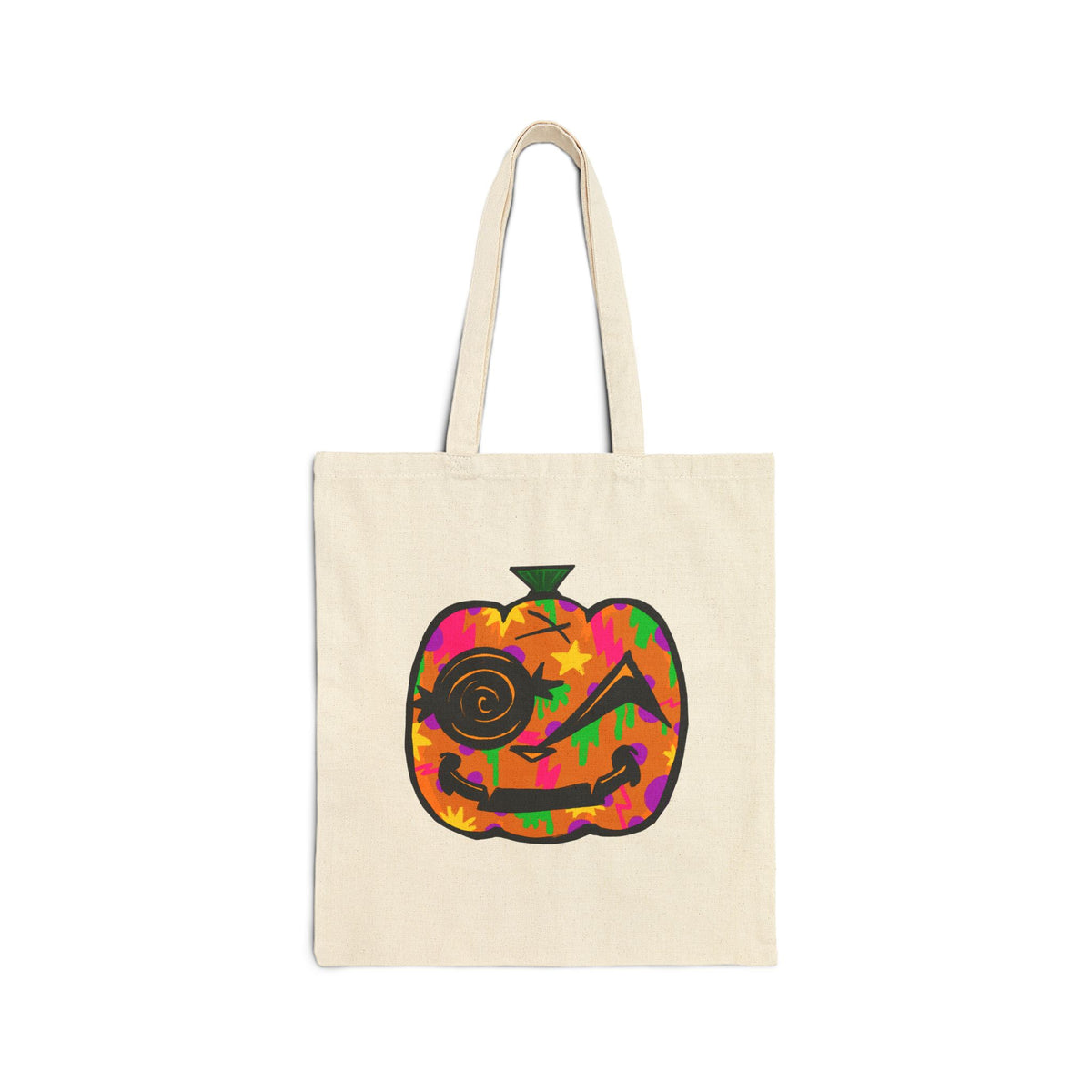 Colorful Halloween Pumpkin Tote Bag